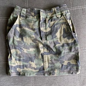 FASHIONNOVA Camo Mini Skirt